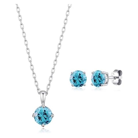 Philip Jones Aquamarine Necklace and Earrings Set Cover