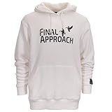 Final Approach Men's Heavyweight Knockout Cotton Hoodie Jacket in White Size XXL
