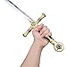 Claymeur Stainless Steel Medieval Star of David Sword King Solomon Sword for Cosplay, Collection-33.1 Inch