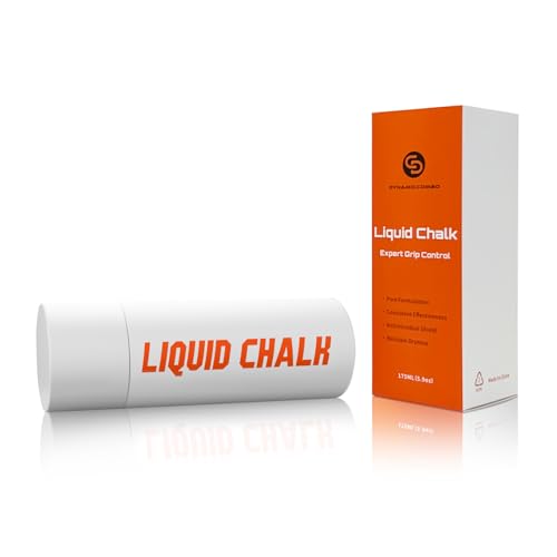 DYNAMICCOMBO Liquid Chalk Gym- 5.9 oz -Multi-Purpose Gym Chalk for Rock Climbing,Weightlifting,Gymnastics,Golf,Tennis,Pole Dance & More