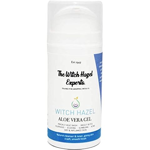 The Witch Hazel Experts | Witch Hazel & Aloe Vera Gel For Dry Skin, Sunburn, Rashes & Cooling Irritated skin 100ml Cover
