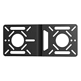 Fasgear VESA マウント ブラケット Intel NUC エクステンション プレート アダプター用 100x100mm および 75x75mm の穴付き |VESAパターン対応モニターアームコンバージョンキットホルダー ミニPC用マウント(ブラック)