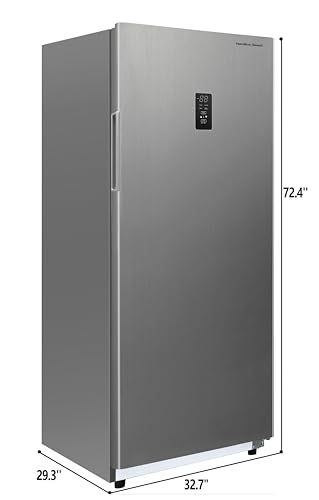 Hamilton Beach, 20 Cu. Ft. Upright Convertible Refrigerator/Freezer, Stainless Steel - image 4