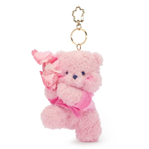 Disney Store Official Japon Porte-clés Peluche Winnie l'ourson Sakura, 11 cm