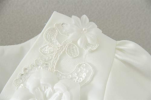 Mud Kingdom Pretty Girls Shrug for Wedding White Floral Bolero3