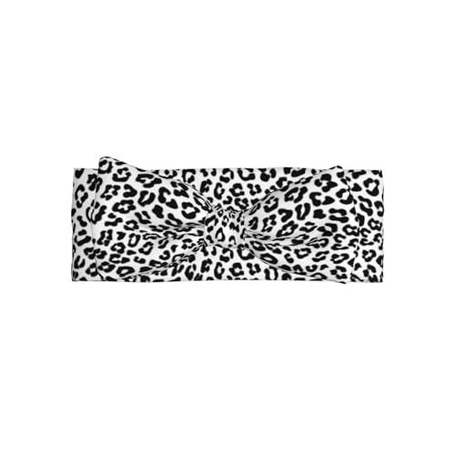White Black Leopard Fashion Print Baby Girl Bows Headbands Baby Girls Newborn Headbands Infant Toddlers 0-6 Months