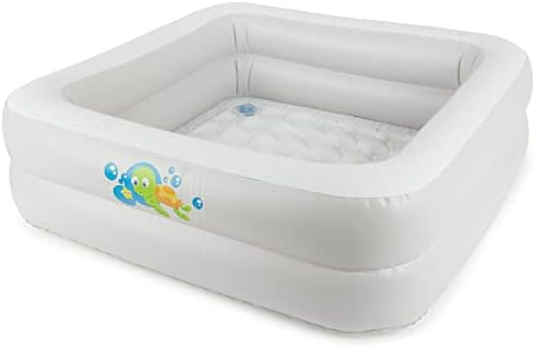 Bieco Bebe Piscine Gonflable Pour La Douche Jardin Et Balcon Piscine Pour Les Bebes Et Les Tout Petits Blanc Amazon Fr Jeux Et Jouets
