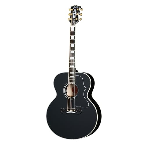 Gibson sj200 レプリカ品　エレアコ仕様　アコースティックギター Amazon | Gibson SJ-200 Custom Ebony アコースティックギター
