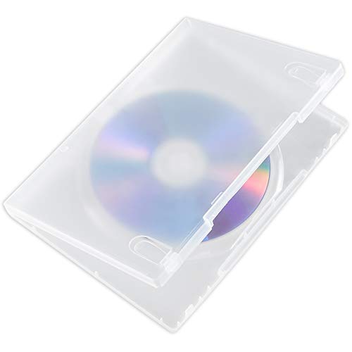 Maxtek 14Mm Single Clear Standard Dvd Case With Outter Clear Sleeve, 25 Pcs. Disc Not Included. #TOP3