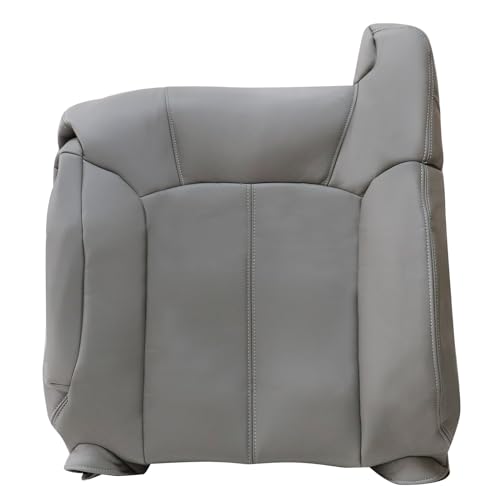 Priprilod Gray Driver Side Top Lean Back Replacement Seat Cover Compatible with Chevy Silverado, Sierra, Tahoe, Suburban, Avalanche, Yukon, Yukon XL 1999 2000 2001 2002