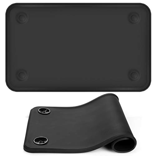 HICTOP Pet Silicone Food Bowl Mat Feeding Tray for Dog Cat with Suction Cup Non Slip Waterproof Washable