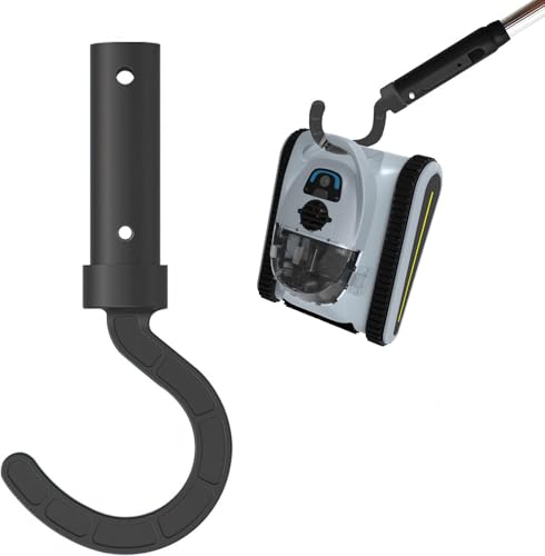 Zyerch Gancio per tutti i robot pulitori per piscine, personalizzato per robot aspirapolvere per piscina, incluso cavo, fuori terra e sott'acqua, si attacca a pali telescopici