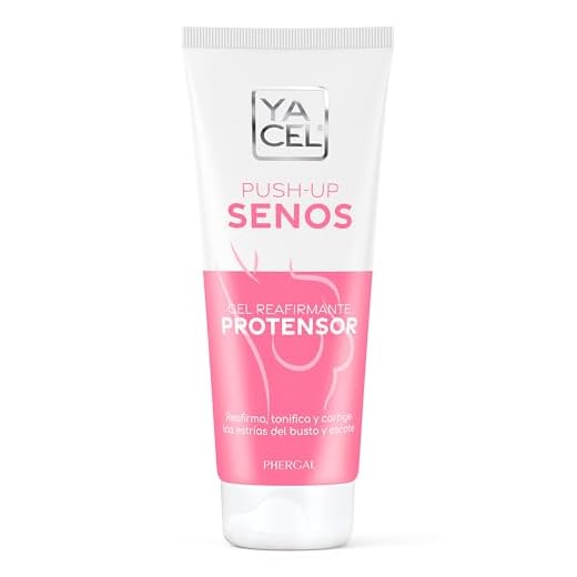 Yacel Push Up Senos. Gel Reafirmante Protensor. Reafirma, Tonifica y Corrige las Estrías del Busto y Escote. Apto en Embarazo y Lactancia. 200 ml., 200 mililitro, 1