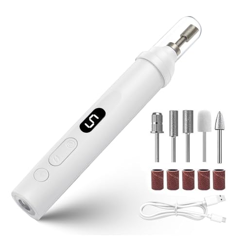 Nail Drill Electric Nail File - Cordless Professional Nail Filer for Manicure and Pedicure, Portable Nail Drill Machine Kit