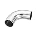 PATIKIL 90 Degree Mandrel Bend Elbow, 1 1/4 Inch OD Steel Exhaust Elbow Exhaust Piping Connector 304 Stainless for Exhaust Pipe Modified Stair Handrail HVAC
