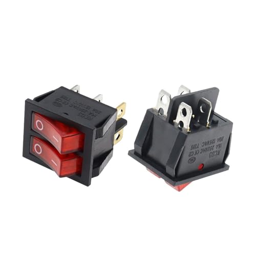 Interruptor de barco KCD6 de 6 pines para sustituir mandos desgastados con indicador 6