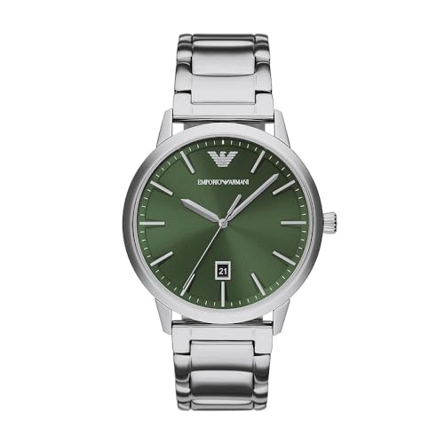 Emporio Armani Orologio Analogico Al Quarzo Da Uomo Con Cinturino In Acciaio Inossidabile Ar11575