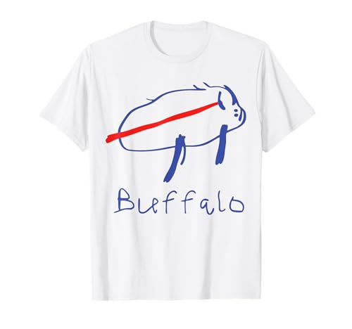 Potato Buffalo Drawing Funny Buffalo Women Girls Kids T-Shirt
