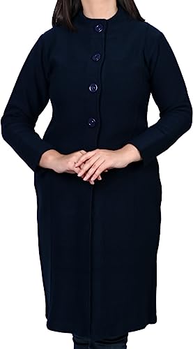 Image of TWENTY ME Winter Wear Casual Acrylic Wool Full Sleeve with Pockets Women's Extra Long Cardigans (4328)