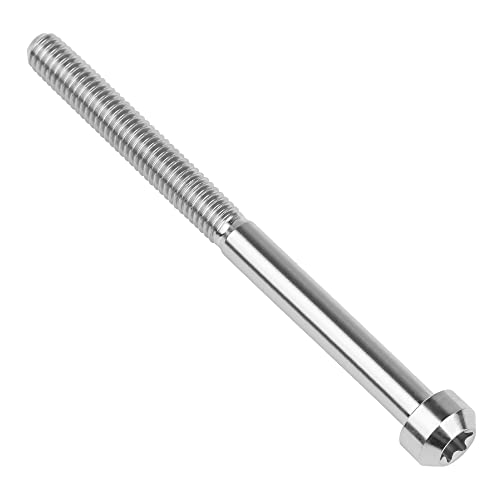 Image of Titanium Torx Square Head M6 x 10 15 20 25 30 35 40 45 50 60 65 70 80mm Screw Pack of 5 (Normal Titanium, M6x80mm)