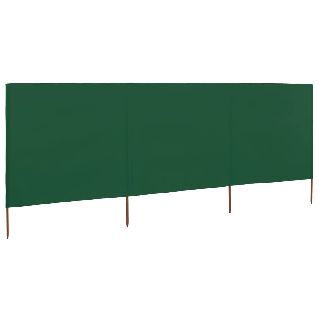 Paravento a Pannelli in Tessuto non Tessuto Bianco Sabbia 600x con Supporto in Legno per Esterni Giardino Patio Spiaggia Camping