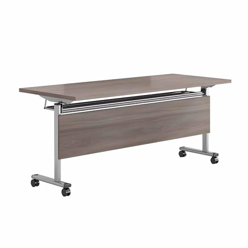 Generic - Table de conférence pliante avec roues verrouillables – Table de réunion et d'entraînement modulaire portable pour petits espaces Design facile à ranger Parfait pour les bureaux et les événements
