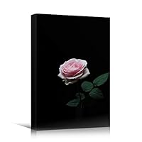 Canvas Wall Art Pink Flower Portraiture Colorful Floral Multicolor Photography Portrait Romantics - 12x18 inches