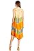 Sakkas 101RC Palm Tree Tie Dye Caftan Dress/Cover Up - Orange - One Size