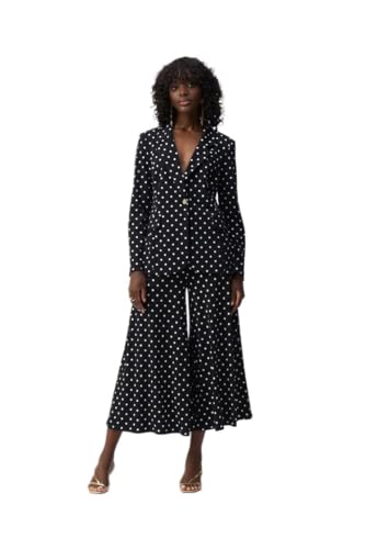 Women's Silky Knit Dot Print Boxy Blazer