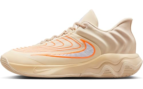 Nike Giannis Immortality 4 Basketball Shoes (FQ3680-200, Light Khaki/Alabaster/Total Orange/White)