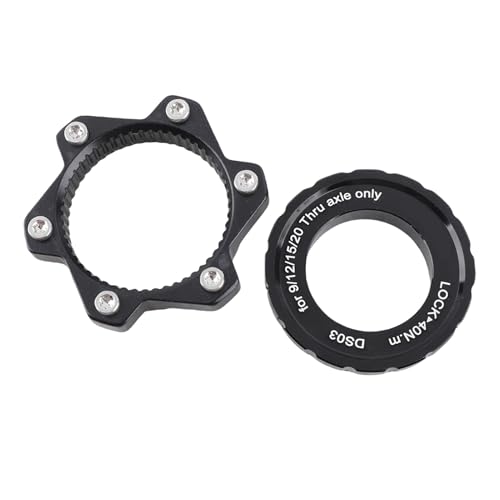 Accesorios para Bicicleta, aleación de Aluminio y Adaptador de Bicicleta Central de Acero Inoxidable para de 6 Pernos Adaptador de Montaje de Bicicleta Freno de Disco Hub de Refuerzo Espaciador Pi