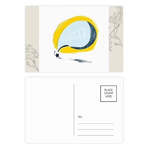 Carte postale fleur de nuit et univers par 20 pour remerciements et correspondance originale