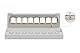 DIGITUS Set: Patchpanel – Modular – Desktop – 8-Port – Geschirmt – Grau – Mit 8x Cat6A Keystone-Modul