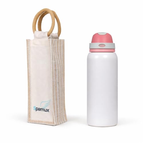 Image of FreeSip Flip-Top Water Bottle for Kids & Adults, Leakproof One-Hand Open Lid, BPA-Free, Easy Carry for School, Office, Sports & Travel (Off-White 33 OZ, 1000 ml)