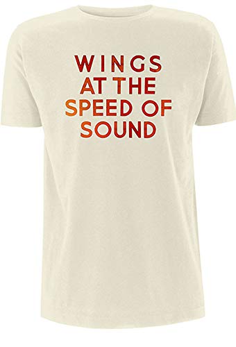 Paul Mccartney Wings at The Speed of Sound Officiel T-Shirt Hommes Unisexe (X-Large) - Les Beatles, Paul McCartney, John Lennon, RIngo Starr, George Harrison Paul Mccartney Wings at The Speed of Sound Officiel T-Shirt Hommes Unisexe (X-Large)