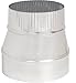 Imperial Manufacturing Furnace Pipe Reducer 10 " Dia. X 8 " Dia. Galvanized 24 Ga Small End Crimped