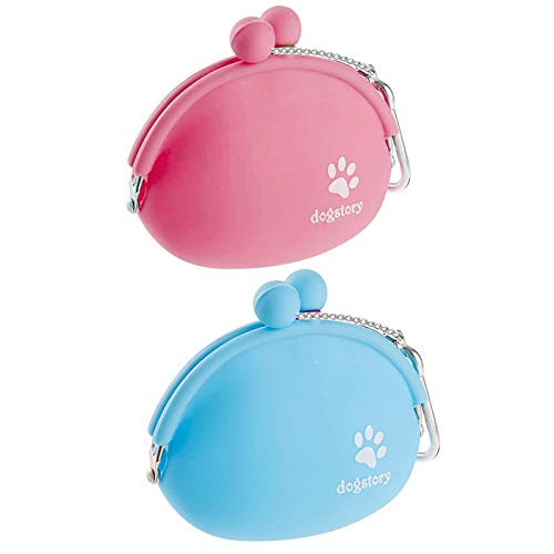 SIVEIS 2 Bolsas de Silicona para Perros y Gatos, Bolsa de Entrenamiento de Moda para Perros, Portátil, Multiusos, Pequeña Bolsa de Golosinas para Mascotas para Entrenamiento de Perros y Deportes Cover
