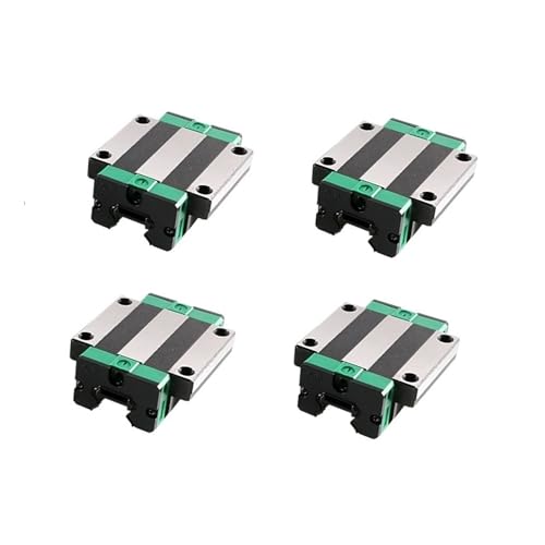 HJCMOONB Professional 2PCS HGR20 HGR15 Square Linear Guide Rail+4PCS Slide Bearing Block HGH15CA HGW15CA HGH20CA HGW20CA