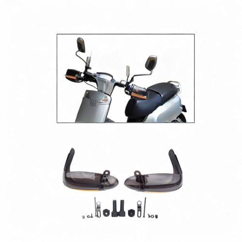 QccHieUs 2 pçs protetor de mão scooter protetores de mão com tiras reflexivas resistente prático pár