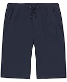 Nautica Boys' Big School Uniform Jogger Short, Lowell Navy, 10 Husky
