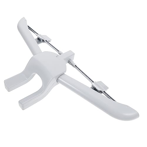PRETYZOOM Garment Hanger for Steaming Clothes Clothing Rack Lightweight Ironing Support for Home for Shirts Pants and Jackets Easy to Store Light Grey