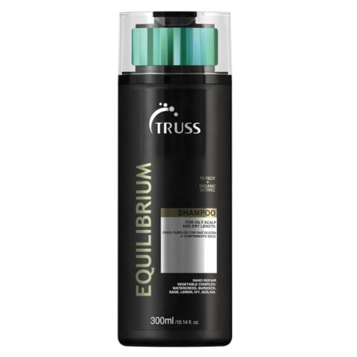 TRUSS Equilibrium Shampoo, Oily Scalp Sulfate & Dye Free, 10.14 oz