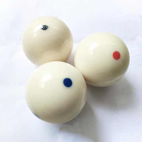 Boules de billard americain blanches 5,72 cm ifundom lot de 2 - 6