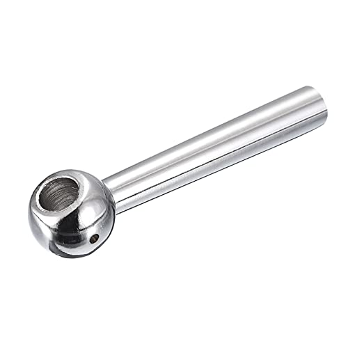 Image of uxcell Milling Machine Ball Table Handle, 1Pcs 12mm /0.47 inch Inner Hole Diameter, 100mm /3.94 inch Length Ball Crank Table Handle Revolving Handle Replacement Parts for Industry Accessory