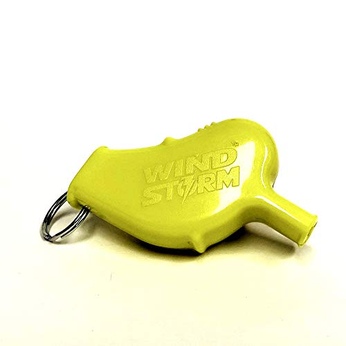 Storm Whistle Scuba Diving and Water Sport Safety Whistle World's Loudest Scuba Dive Diving Police Camping Boating Rafting Yellow (Single)