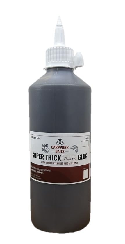 Carppurr Super Thick Tuna Glug 500ml – High Attraction Carp & Catfish Bait Liquid – PVA Friendly Fish Oil Booster for Carp, Sturgeon & Coarse Fishing
