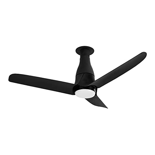 Crompton SilentPro Blossom 1200 mm ActivBLDC Ceiling Fan | 2X Silent | Remote control | Anti-Dust Technology | BEE 5 Star Energy Rated | 5 Years Warranty, (Matte Black)