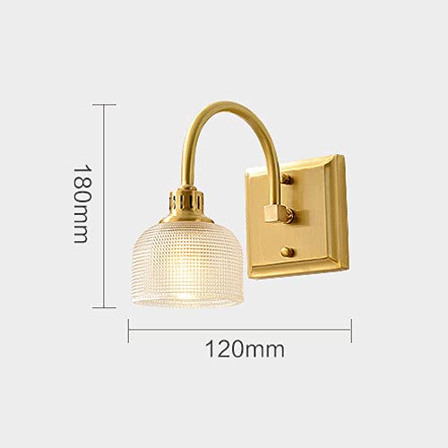 Lampes murales de vanité de bain E14 en verre au design épuré