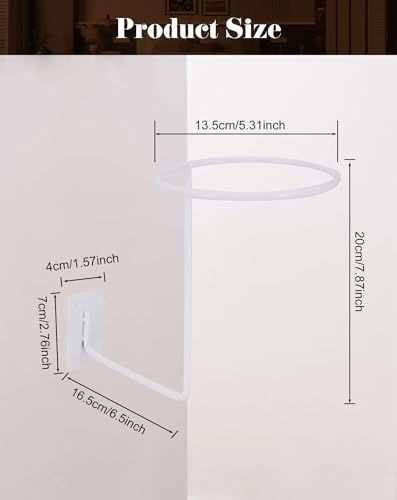Porte-perruque mural CHADWICK tête blanche pour casquette - 4