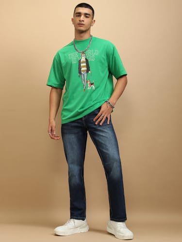 Image of Highlander Men's Straight Fit Jeans | Stretchable | Everyday Comfort & Style| Jeans for Man